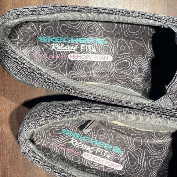 Skechers Dark Gray Women's Slip-On Loafers - Picture 6 of 9